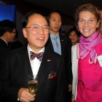 CEO Mari-Laure Ankaoua With Honorable Donald Tsang, Chief Executive of Hong Kong at APEC 2011
