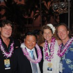 David Backstrom, Maui Mayor Alan Arakawa, Marie-Laure Ankaoua, Paul Nordone