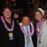David Backstrom, Maui Mayor Alan Arakawa, Marie-Laure Ankaoua
