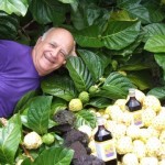 Uncle Herbert Moniz Posing With Noni Fruit and Juice